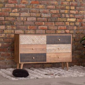Duraster Ajenta Solid Mango Wood Chest of Drawers #6